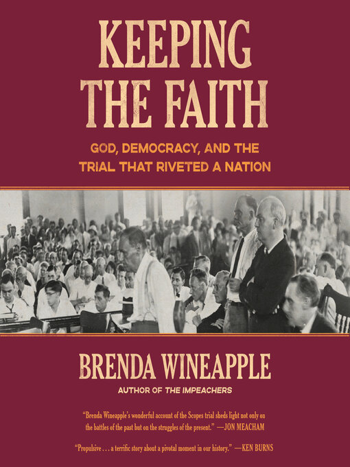 Title details for Keeping the Faith by Brenda Wineapple - Wait list